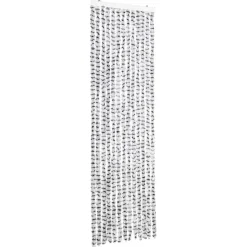 vidaXL - Deurgordijn - Grijs - Polypropyleen