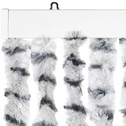 vidaXL - Deurgordijn - Grijs - Polypropyleen