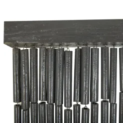 vidaXL - Deurgordijn - Grijs - Bamboe - 90 x 200 cm