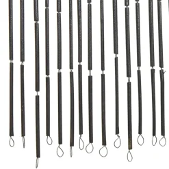 vidaXL - Deurgordijn - Grijs - Bamboe - 90 x 200 cm