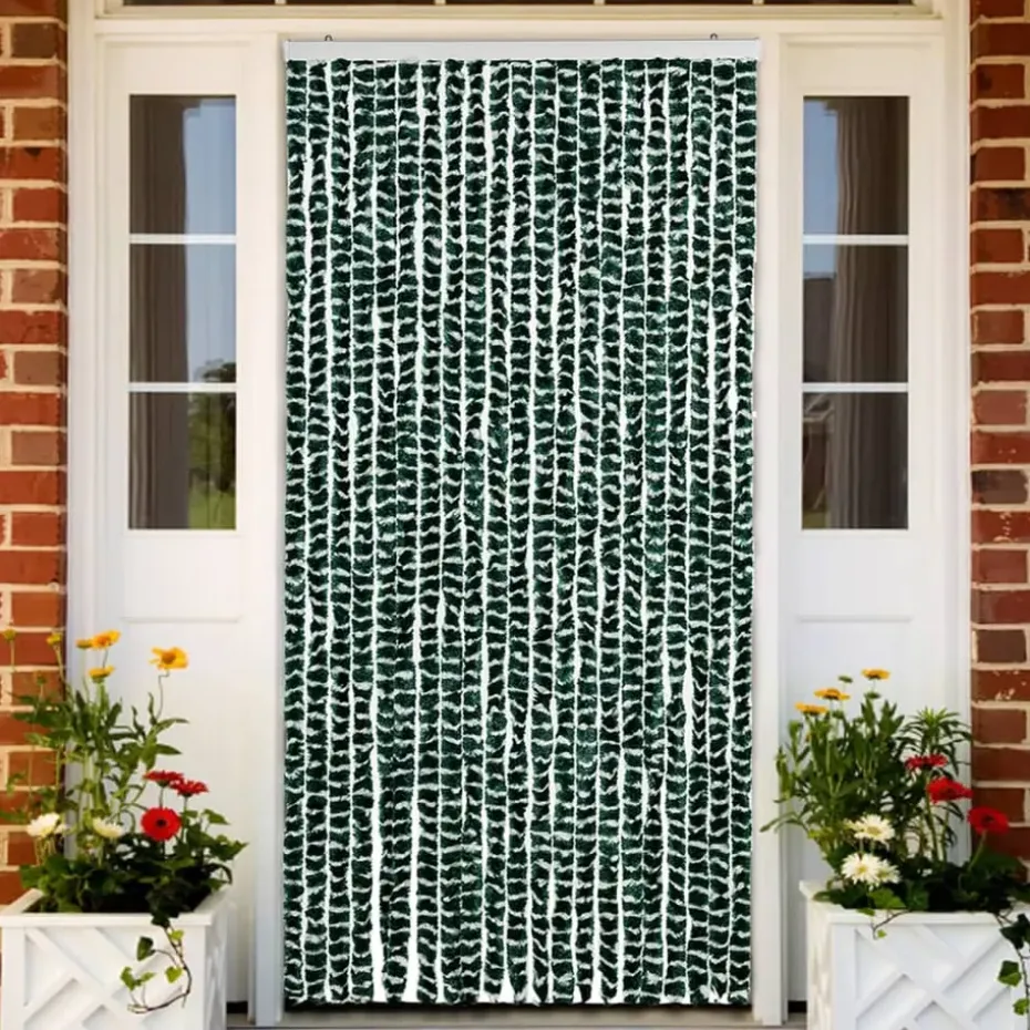 vidaXL - Deurgordijn - Groen - Polypropyleen - 90 x 220 cm