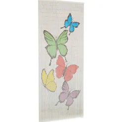 vidaXL - Deurgordijn - Multikleur - Bamboe - 90 x 200 cm