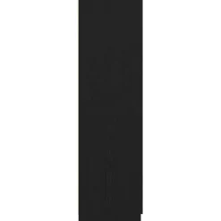 vidaXL - 2-deurs Kledingkast met 2 lades - Bewerkt hout - Zwart - 80x52x180 cm