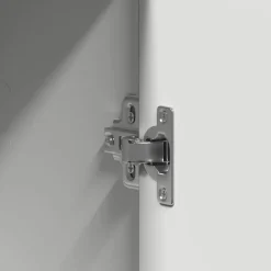 vidaXL - 2-deurs Kledingkast met planken - Bewerket hout - Wit - 55x25x189 cm