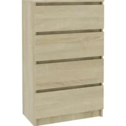vidaXL - Dressoir - Bruin - Bewerkt hout