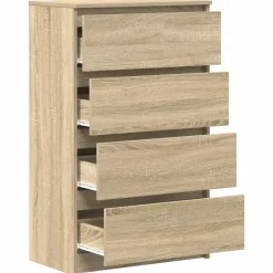 vidaXL - Dressoir - Bruin - Bewerkt hout