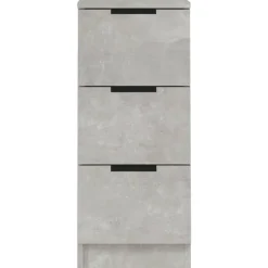 vidaXL - Dressoir - Grijs - Bewerkt hout - 2 stuks