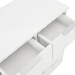 vidaXL - Dressoir - Wit - Bewerkt hout