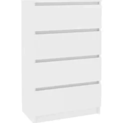 vidaXL - Dressoir - Wit - Bewerkt hout