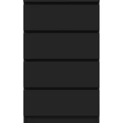 vidaXL - Dressoir - Zwart - Bewerkt hout