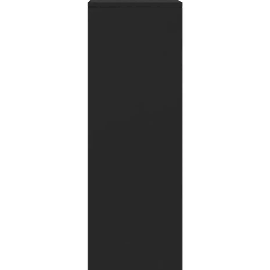 vidaXL - Dressoir - Zwart - Bewerkt hout