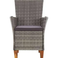 vidaXL - Eethoek Voor Buiten - Grijs - Poly rattan