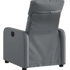vidaXL - Fauteuil - Grijs - Kunstleer