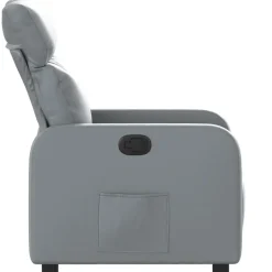 vidaXL - Fauteuil - Grijs - Kunstleer