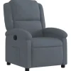 vidaXL - Fauteuil - Grijs - Fluweel
