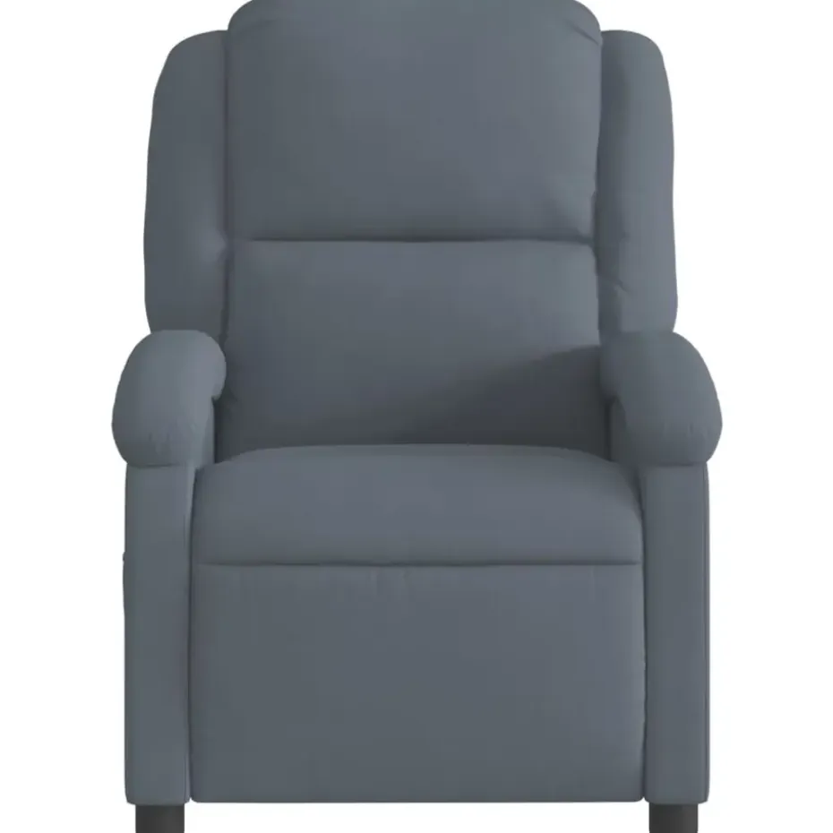 vidaXL - Fauteuil - Grijs - Fluweel