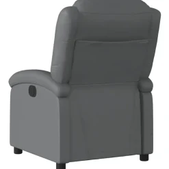 vidaXL - Fauteuil - Grijs - Kunstleer