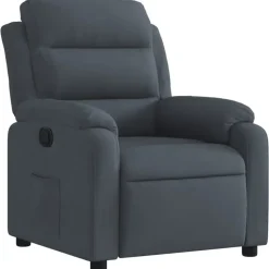 vidaXL - Fauteuil - Grijs - Fluweel