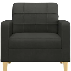vidaXL - Fauteuil - Zwart - Stof - 60 cm