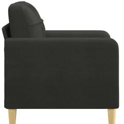 vidaXL - Fauteuil - Zwart - Stof - 60 cm