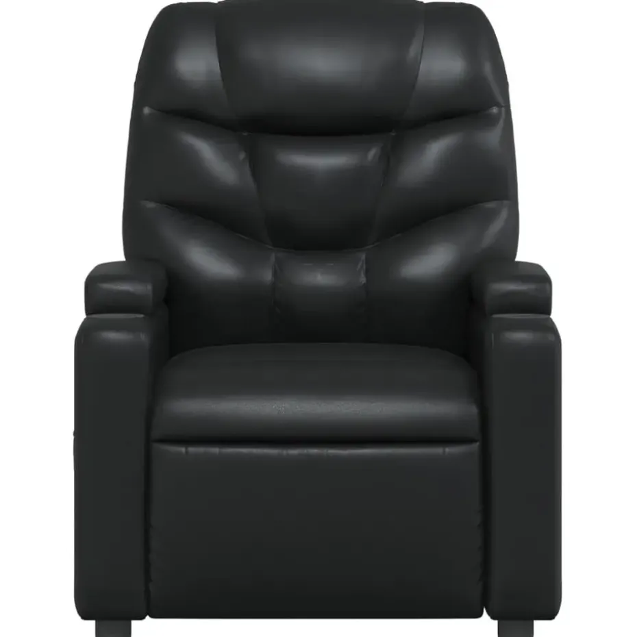 vidaXL - Fauteuil - Zwart - Kunstleer