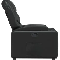 vidaXL - Fauteuil - Zwart - Kunstleer