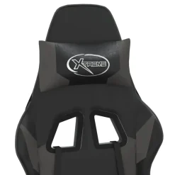 vidaXL - Gamingstoel - Grijs - Kunstleer