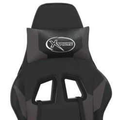 vidaXL - Gamingstoel - Grijs - Kunstleer