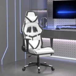 vidaXL - Gamingstoel - Wit - Kunstleer