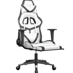 vidaXL - Gamingstoel - Wit - Kunstleer
