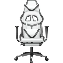 vidaXL - Gamingstoel - Wit - Kunstleer