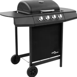 vidaXL - Gasbarbecue-grill - Zwart - Staal