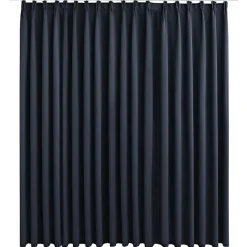 vidaXL - Gordijn - Antraciet - Stof