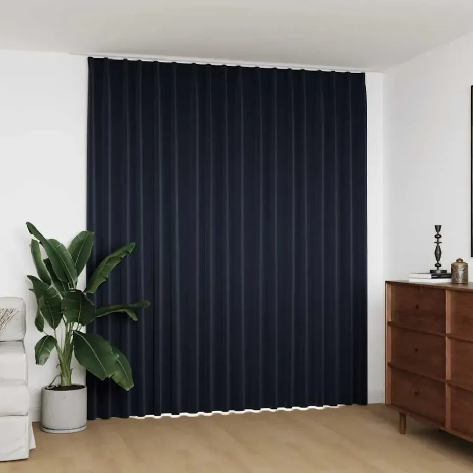 vidaXL - Gordijn - Antraciet - Stof