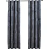 vidaXL - Gordijn - Antraciet - Fluweel - 140 x 225 cm - 2 stuks