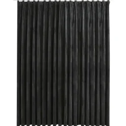 vidaXL - Gordijn - Antraciet - Fluweel