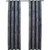 vidaXL - Gordijn - Antraciet - Fluweel - 140 x 245 cm - 2 stuks