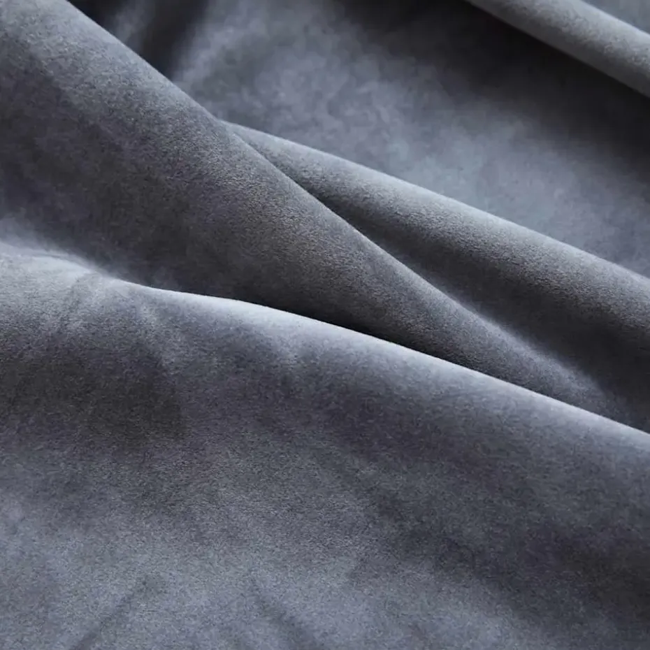 vidaXL - Gordijn - Antraciet - Fluweel