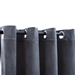 vidaXL - Gordijn - Antraciet - Fluweel