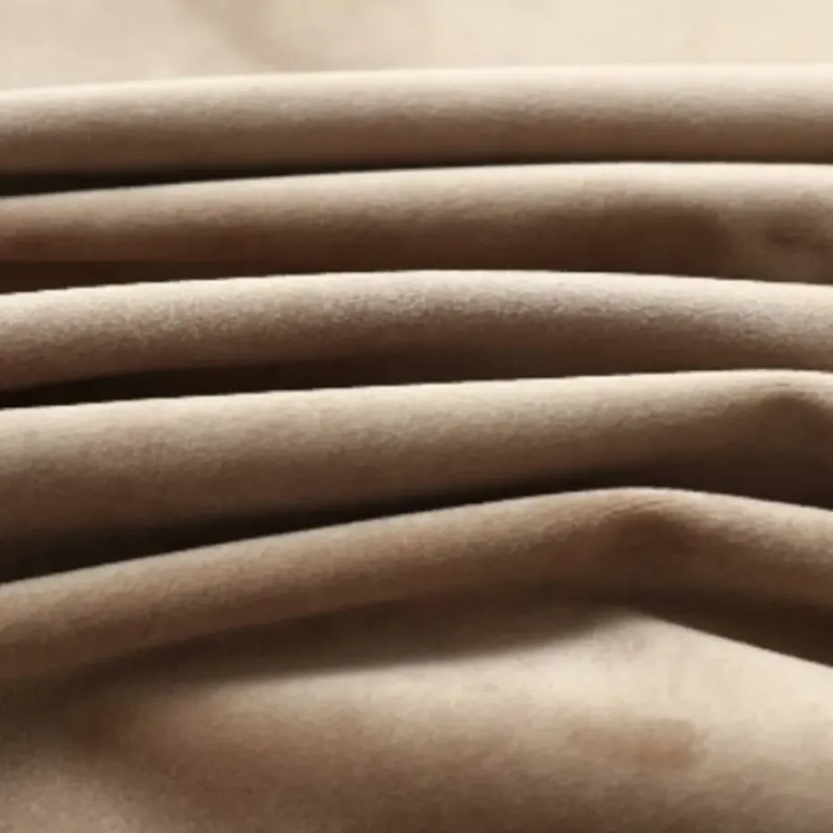 vidaXL - Gordijn - Beige - Fluweel