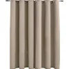 vidaXL - Gordijn - Beige - Stof
