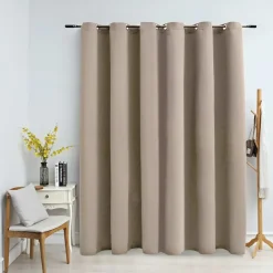 vidaXL - Gordijn - Beige - Stof