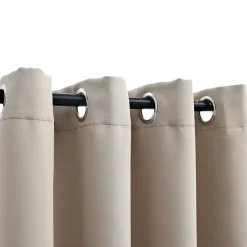 vidaXL - Gordijn - Beige - Stof