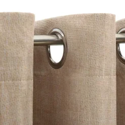 vidaXL - Gordijn - Beige - Stof - 140 x 175 cm - 2 stuks