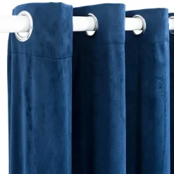 vidaXL - Gordijn - Blauw - Fluweel