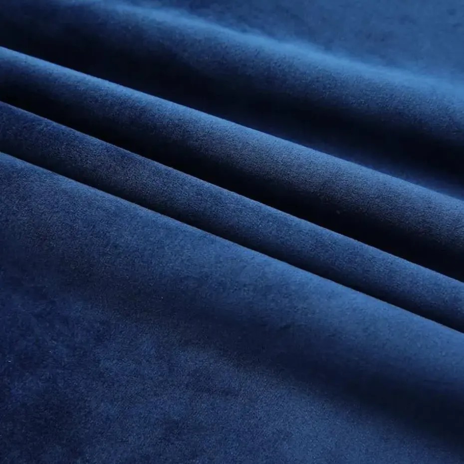 vidaXL - Gordijn - Blauw - Fluweel - 140 x 245 cm - 2 stuks