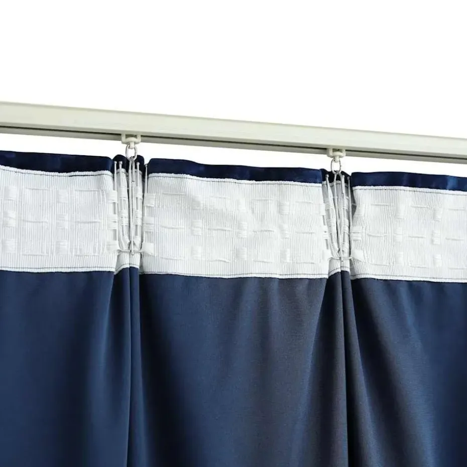 vidaXL - Gordijn - Blauw - Fluweel - 140 x 245 cm - 2 stuks