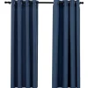 vidaXL - Gordijn - Blauw - Stof - 140 x 175 cm - 2 stuks