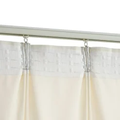 vidaXL - Gordijn - Crème - Fluweel - 140 x 225 cm - 2 stuks