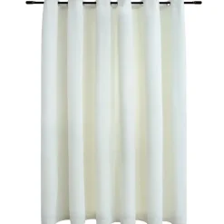 vidaXL - Gordijn - Crème - Fluweel